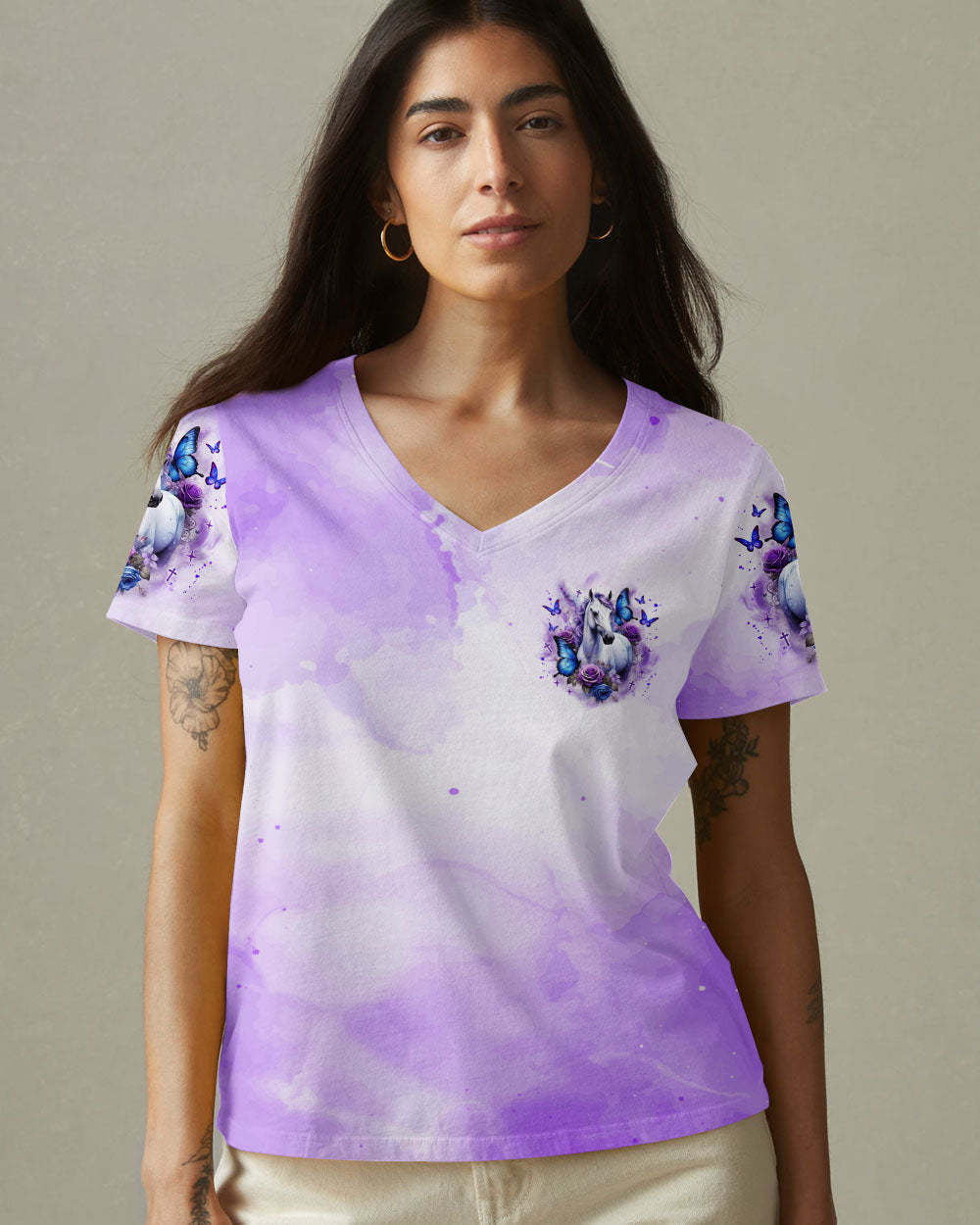 Running Against The Wind Horses Women's All Over Print Shirt   - Tlnz0807253