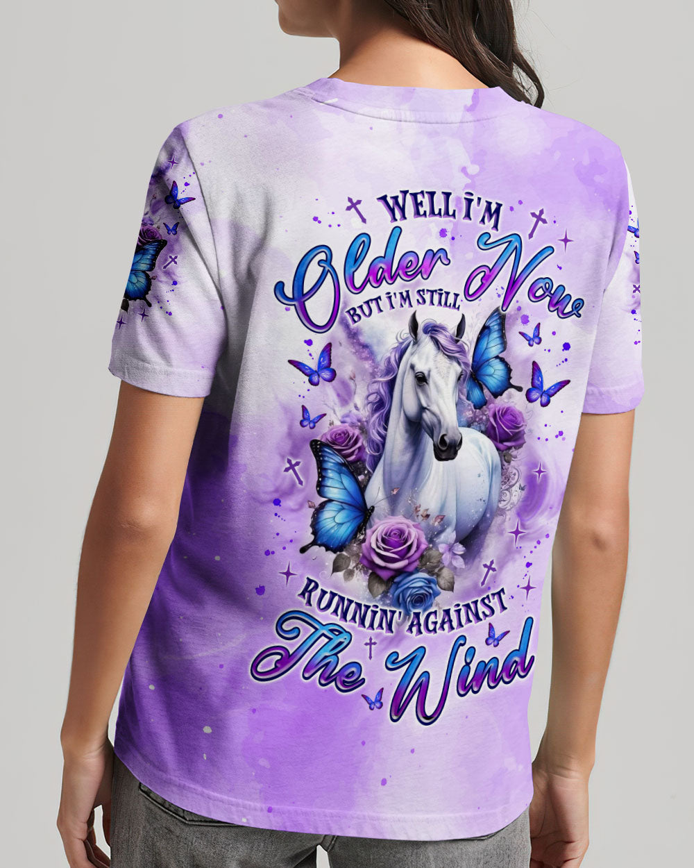 Running Against The Wind Horses Women's All Over Print Shirt   - Tlnz0807253