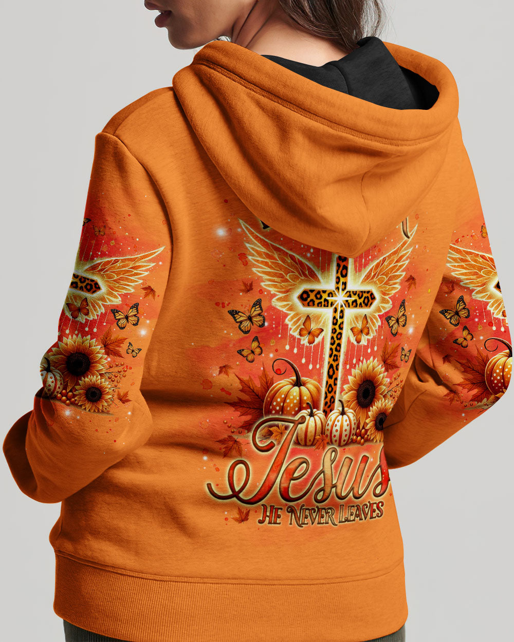 Fall For Jesus He Never Leaves Women's All Over Print Shirt - Tlnz0808244