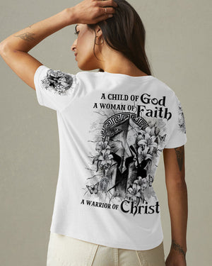 A Child Of God A Woman Of Faith Women's All Over Print Shirt  - Tlnz1002252