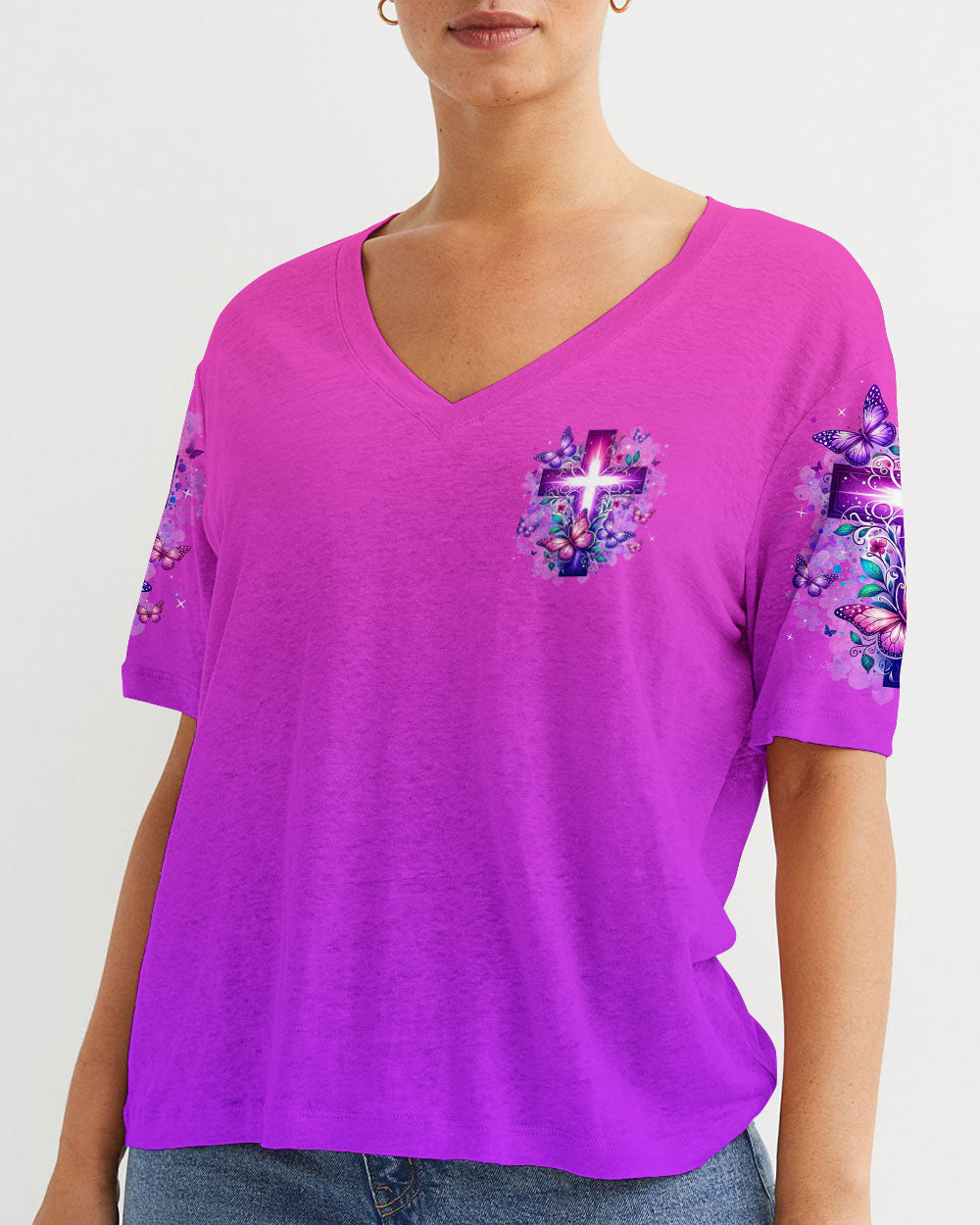 When God Steps In Miracles Happen Women's All Over Print Shirt - Tlnz1007242