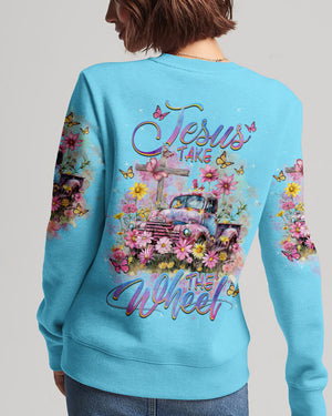 Jesus Take The Wheel Flower Truck Women's All Over Print Shirt - Tlnz1103241
