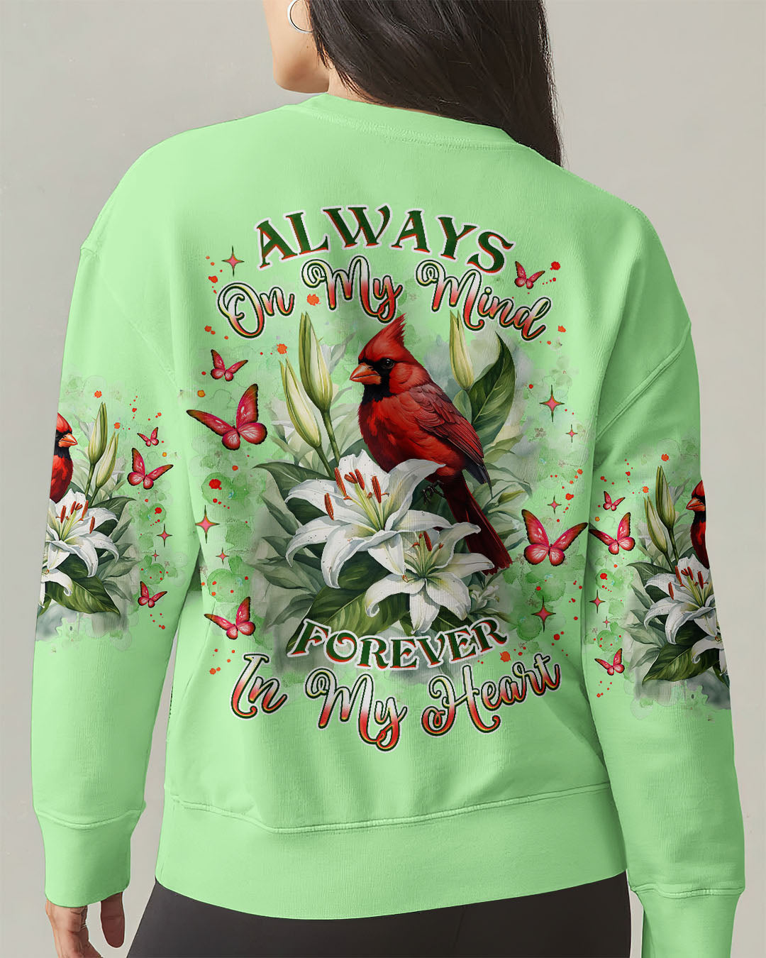 Always On My Mind Forever In My Heart Cardinal Women's All Over Print Shirt - Tlnz1203253