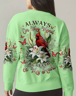 Always On My Mind Forever In My Heart Cardinal Women's All Over Print Shirt - Tlnz1203253