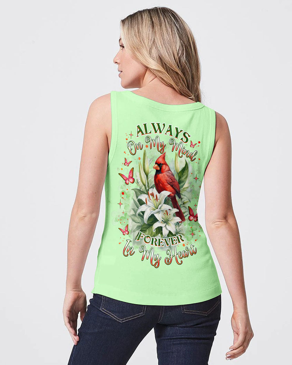 Always On My Mind Forever In My Heart Cardinal Women's All Over Print Shirt - Tlnz1203253