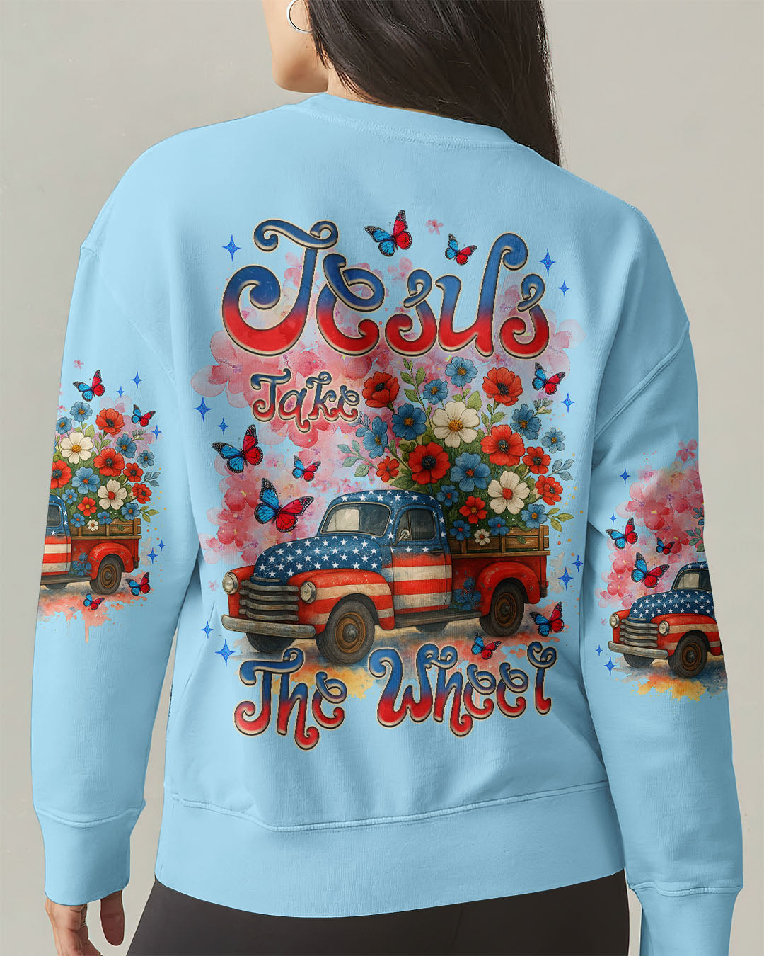 Jesus Take The Wheel Women's All Over Print Shirt  - Tlnz1205252
