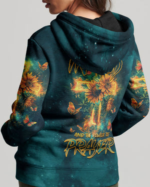 I Believe In God Cross Sunflower Women's All Over Print Shirt - Tlnz1303242