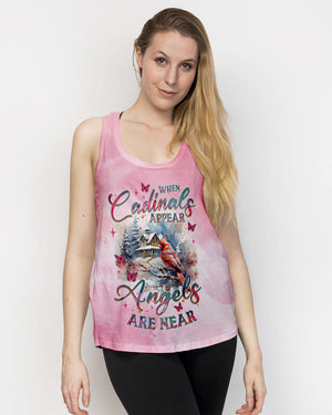 Cardinals Appear When Angels Are Near Women's All Over Print Shirt - Tlnz1401252