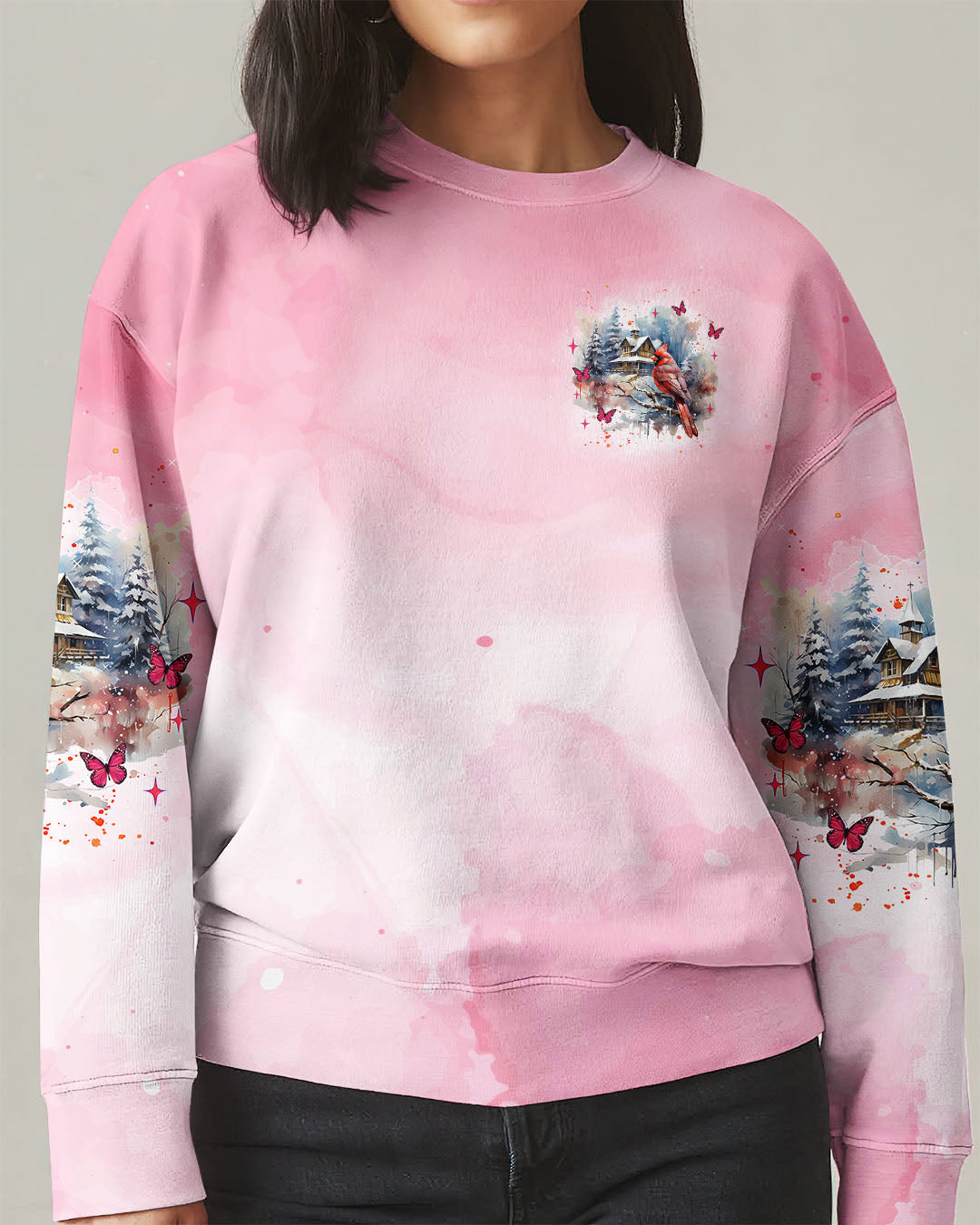 Cardinals Appear When Angels Are Near Women's All Over Print Shirt - Tlnz1401252