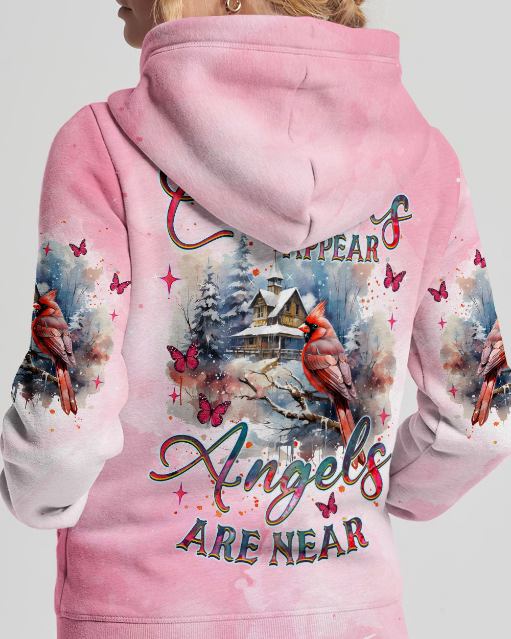 Cardinals Appear When Angels Are Near Women's All Over Print Shirt - Tlnz1401252