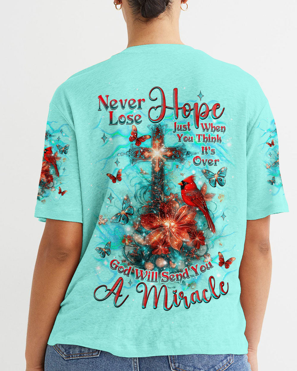 God Will Send You A Miracle Cardinal Women's All Over Print Shirt - Tlnz1412243