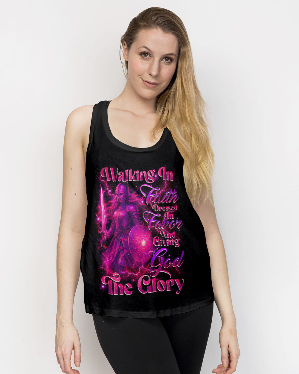 Walking In Faith Warrior Women's All Over Print Shirt - Tlnz1507253