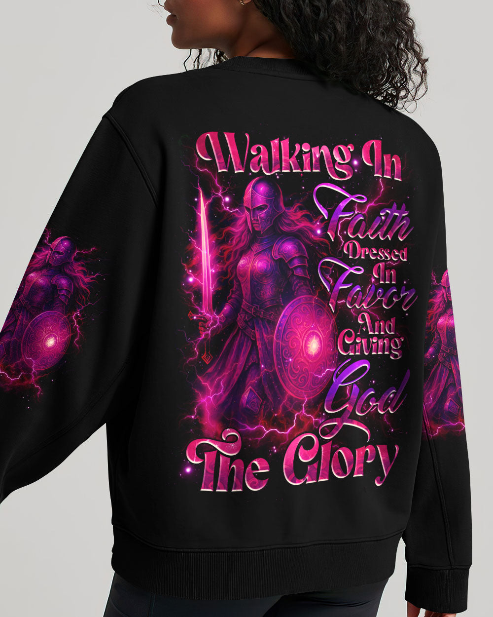 Walking In Faith Warrior Women's All Over Print Shirt - Tlnz1507253