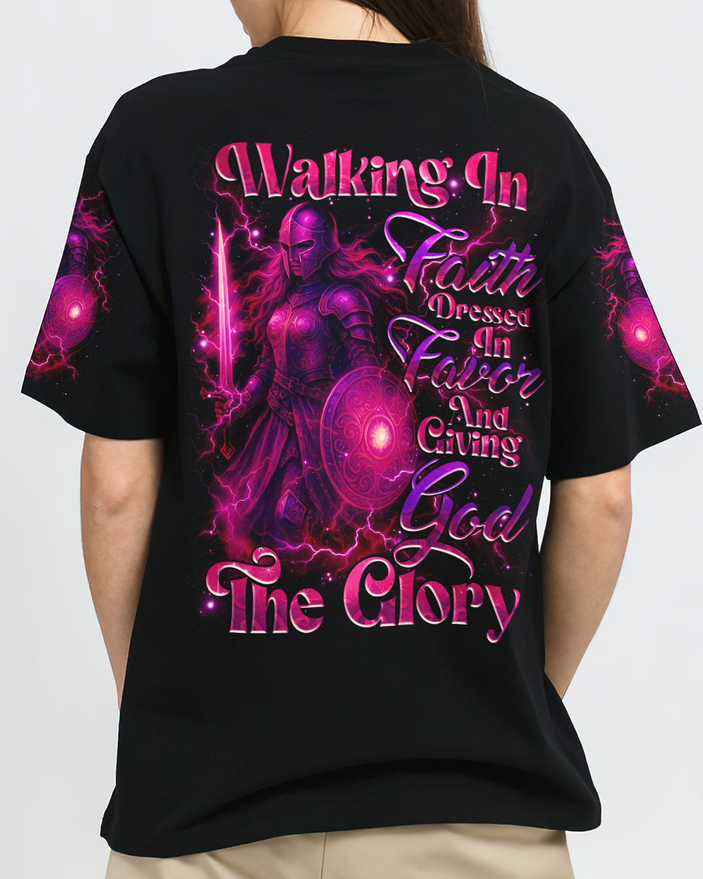 Walking In Faith Warrior Women's All Over Print Shirt - Tlnz1507253