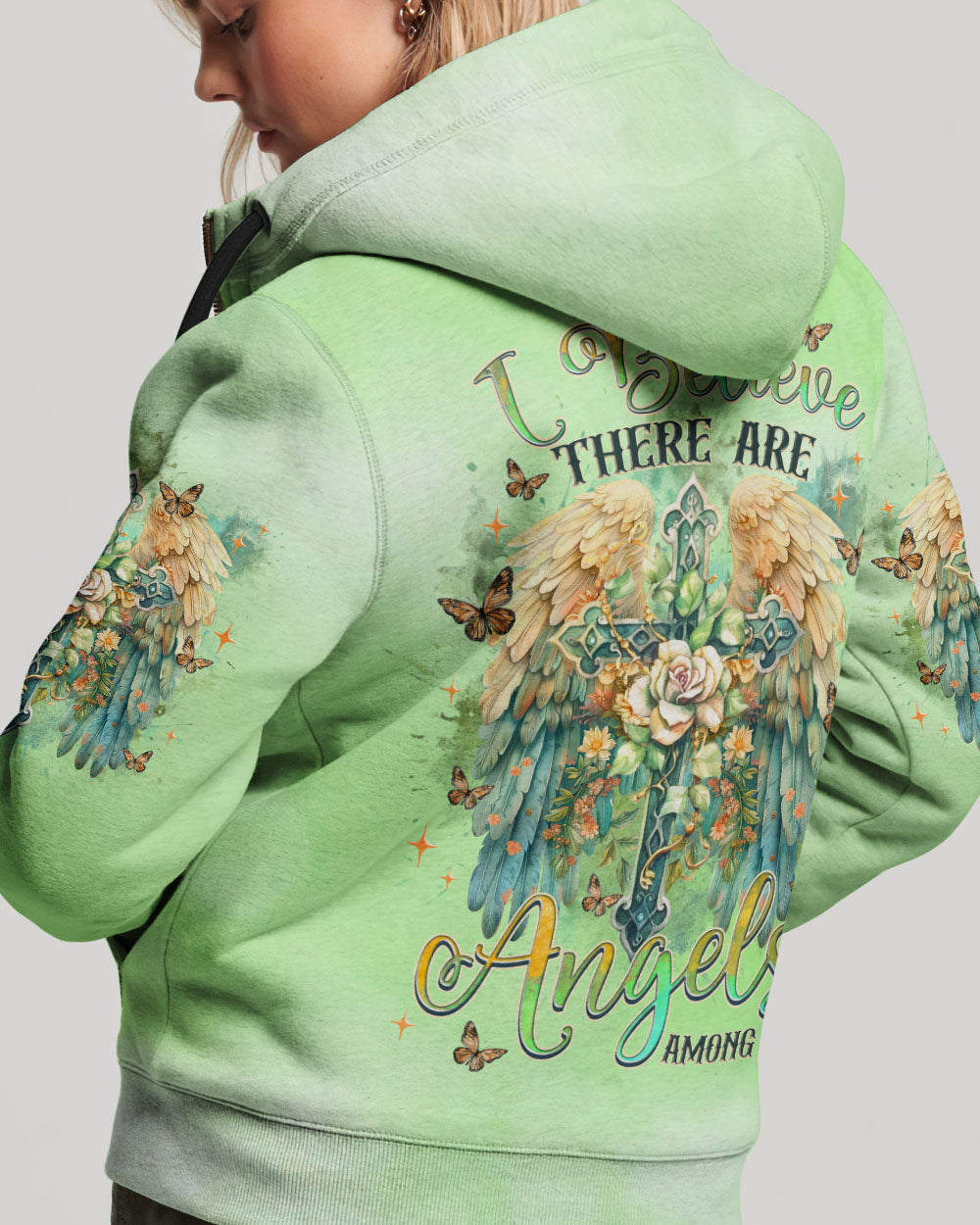 I Believe There Are Angels Among Us Women's All Over Print Shirt - Tlnz1510243