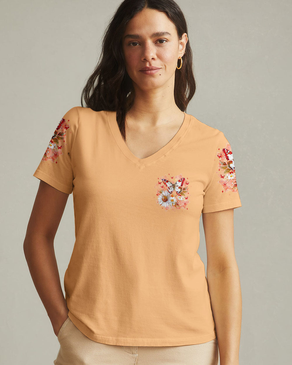 When Butterflies Appear Angels Are Near Women's All Over Print Shirt - Tlnz1812243