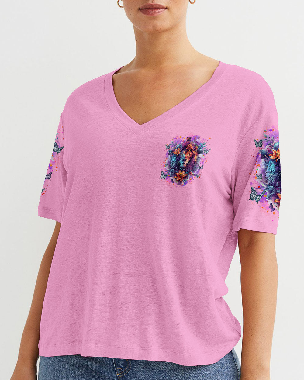The Lord Stood At My Side Lion Women's All Over Print Shirt - Tlnz1904244