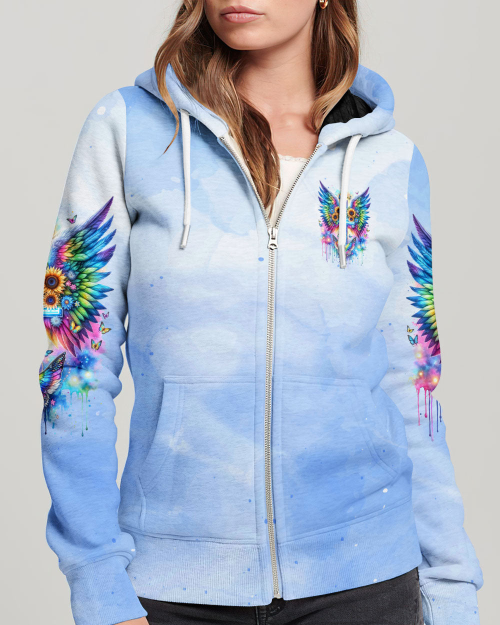 I Believe There Are Angels Among Us Cross Wings Women's All Over Print Shirt - Tlnz1912235