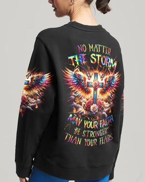 No Matter The Storm Women's All Over Print Shirt - Tlnz2010233