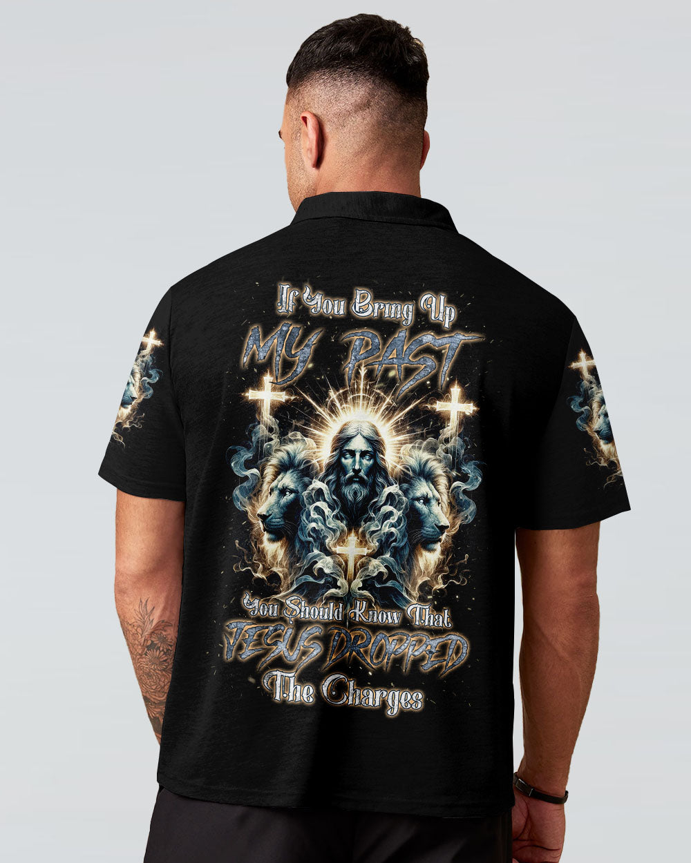 Jesus Dropped The Charges Lion Men's All Over Print Shirt - Tlnz2105245