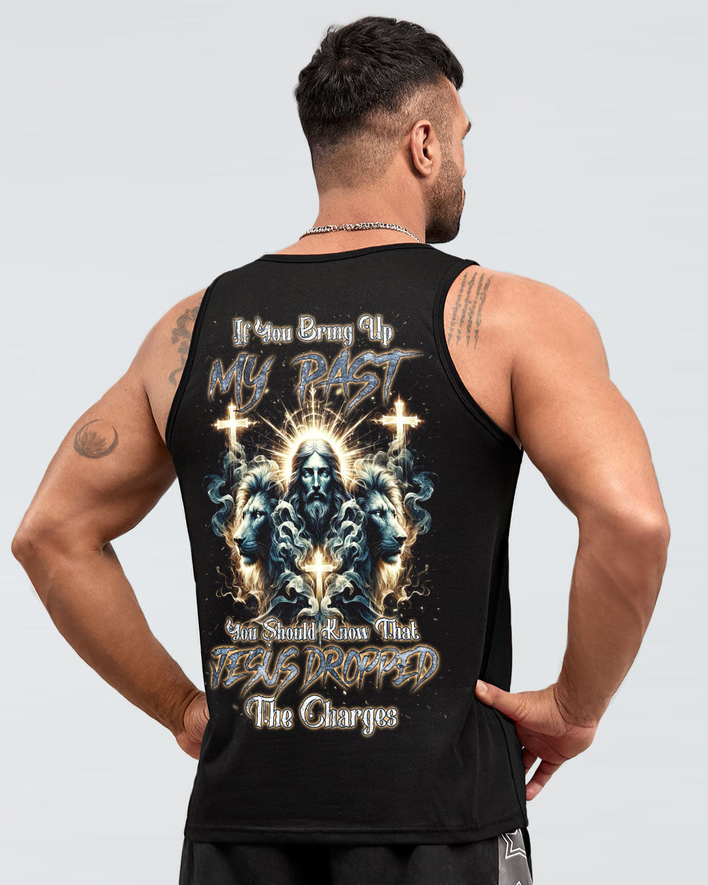 Jesus Dropped The Charges Lion Men's All Over Print Shirt - Tlnz2105245