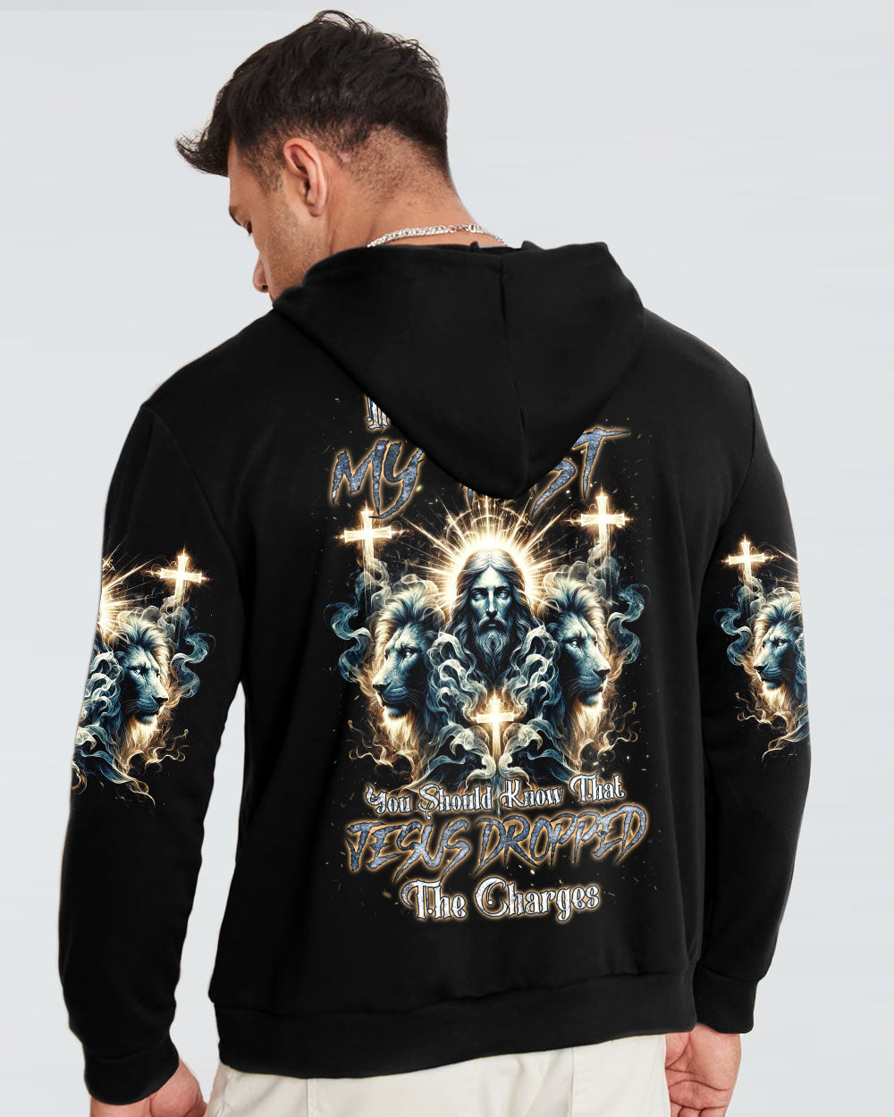 Jesus Dropped The Charges Lion Men's All Over Print Shirt - Tlnz2105245