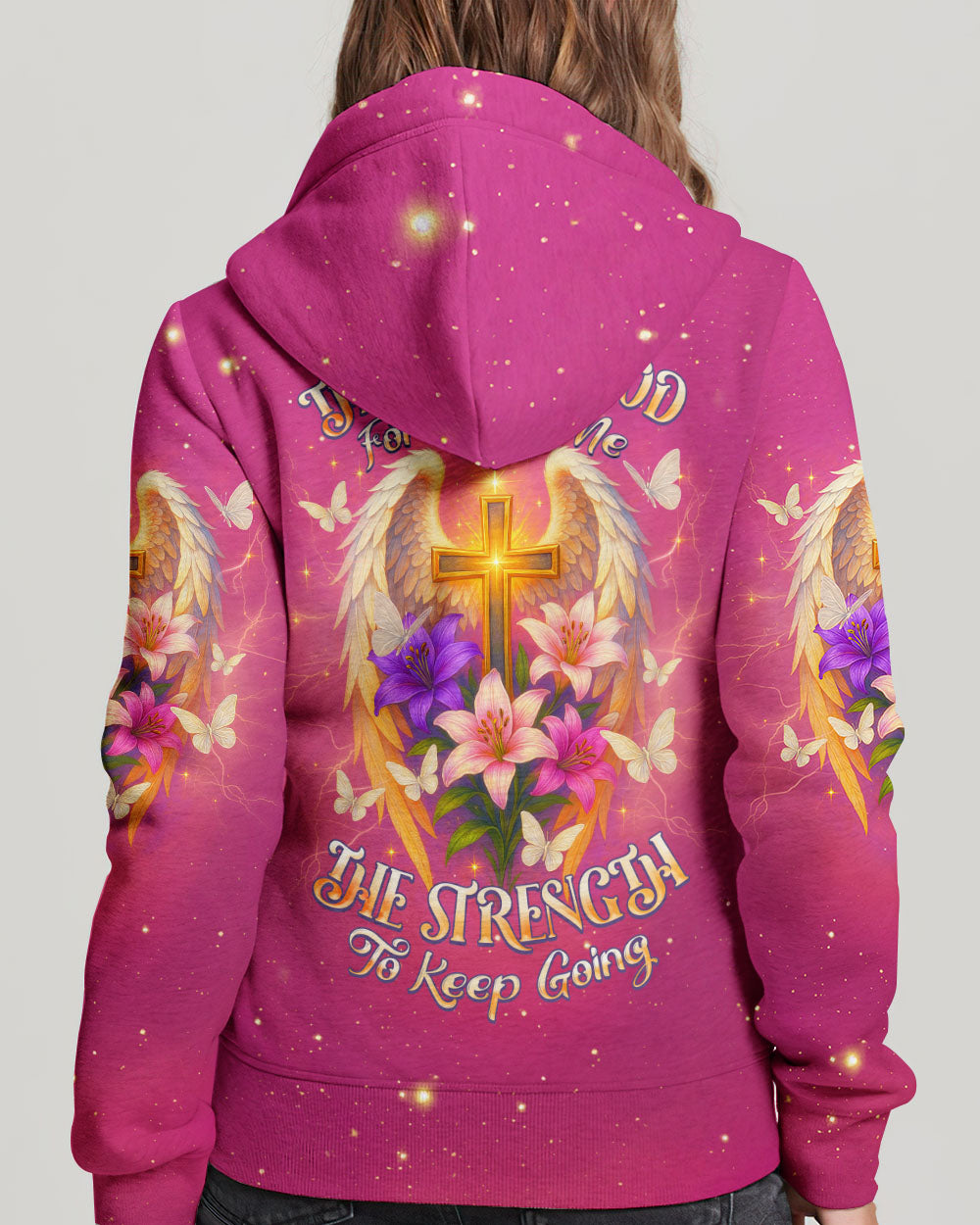 Thank You God Cross Wings Women's All Over Print Shirt    - Tlnz2304251