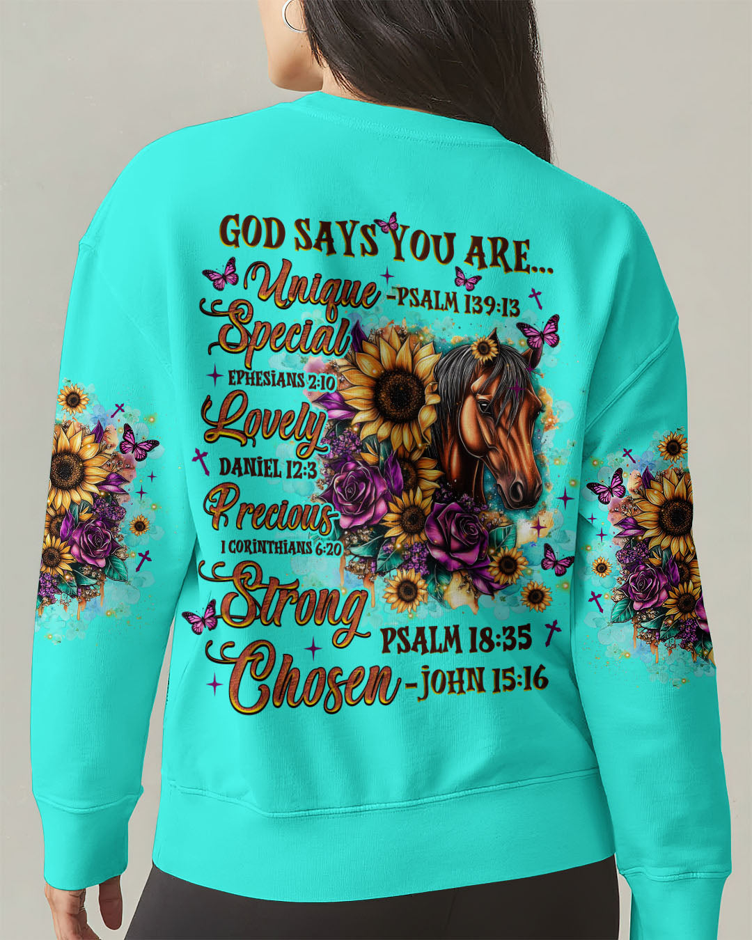 God Says You Are Horses Women's All Over Print Shirt   - Tlnz2307253