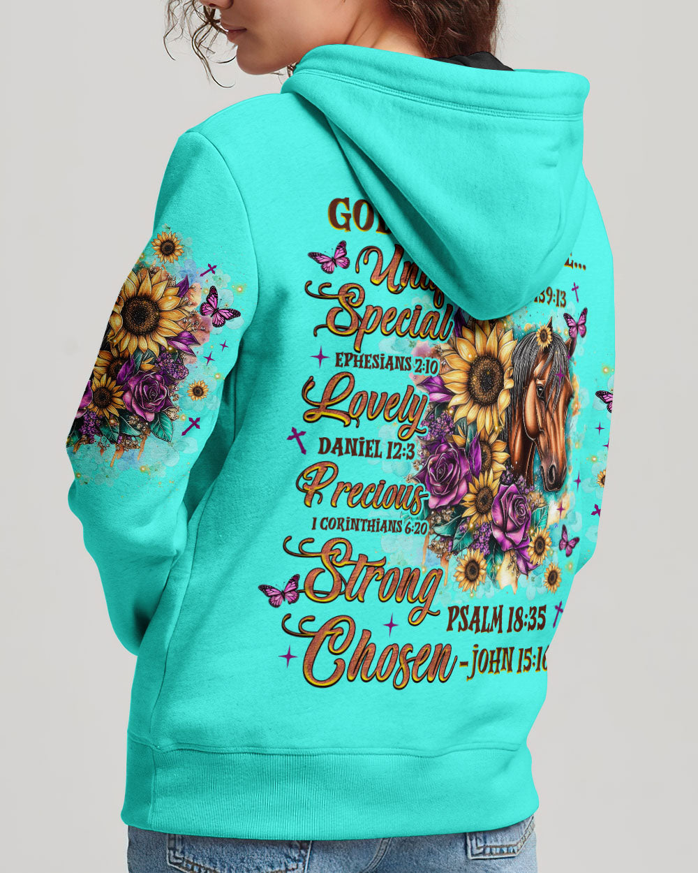God Says You Are Horses Women's All Over Print Shirt   - Tlnz2307253