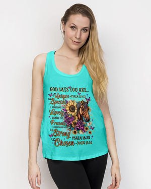 God Says You Are Horses Women's All Over Print Shirt   - Tlnz2307253