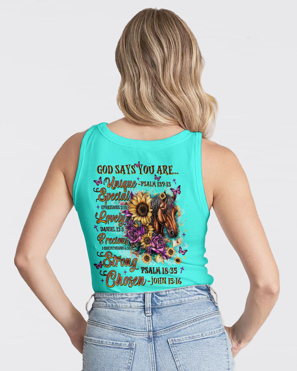 God Says You Are Horses Women's All Over Print Shirt   - Tlnz2307253