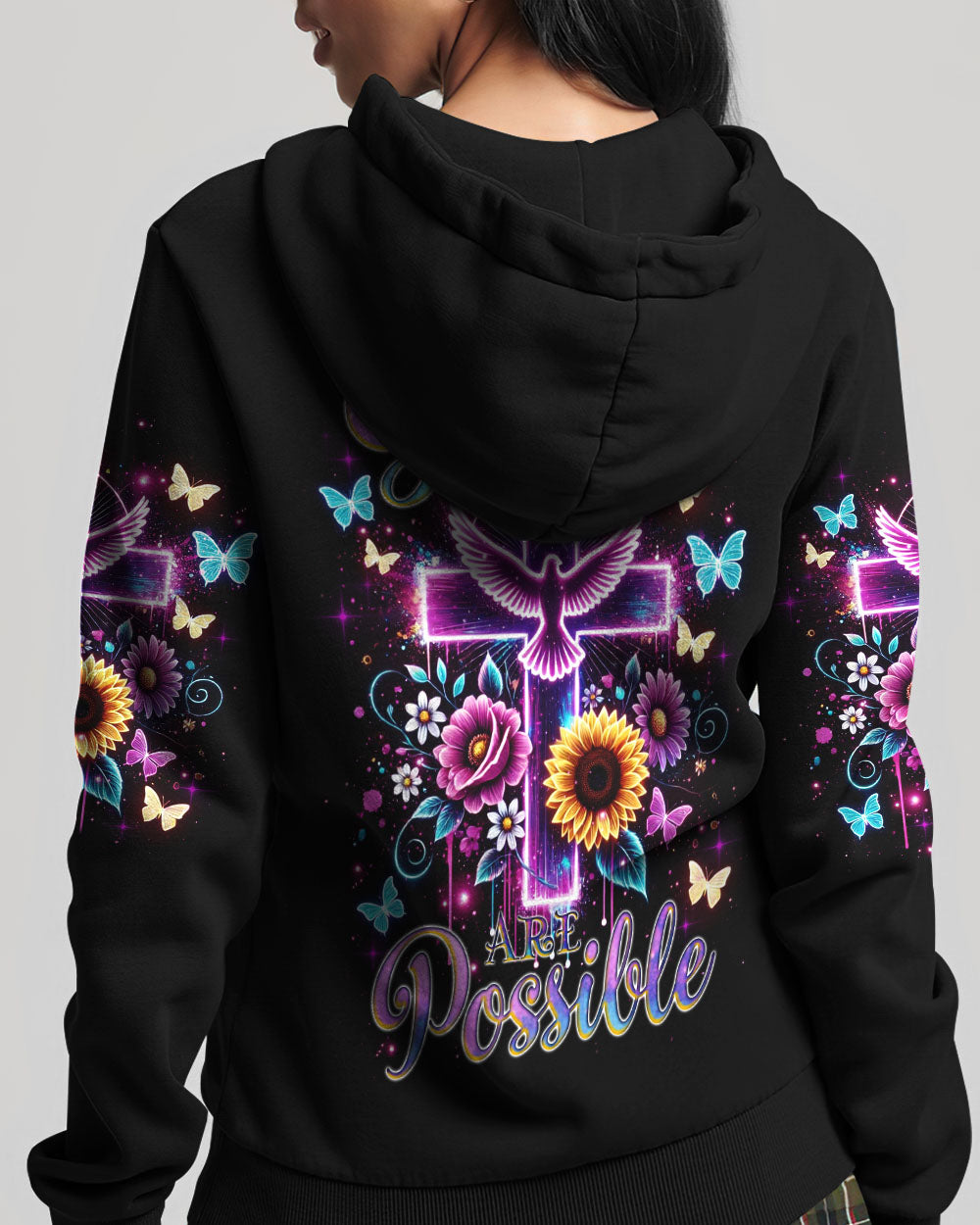 With God All Things Are Possible Women's All Over Print Shirt - Tlnz2409243