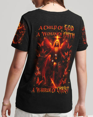 A Child Of God A Woman Of Faith Warrior Women's All Over Print Shirt  - Tlnz2507253