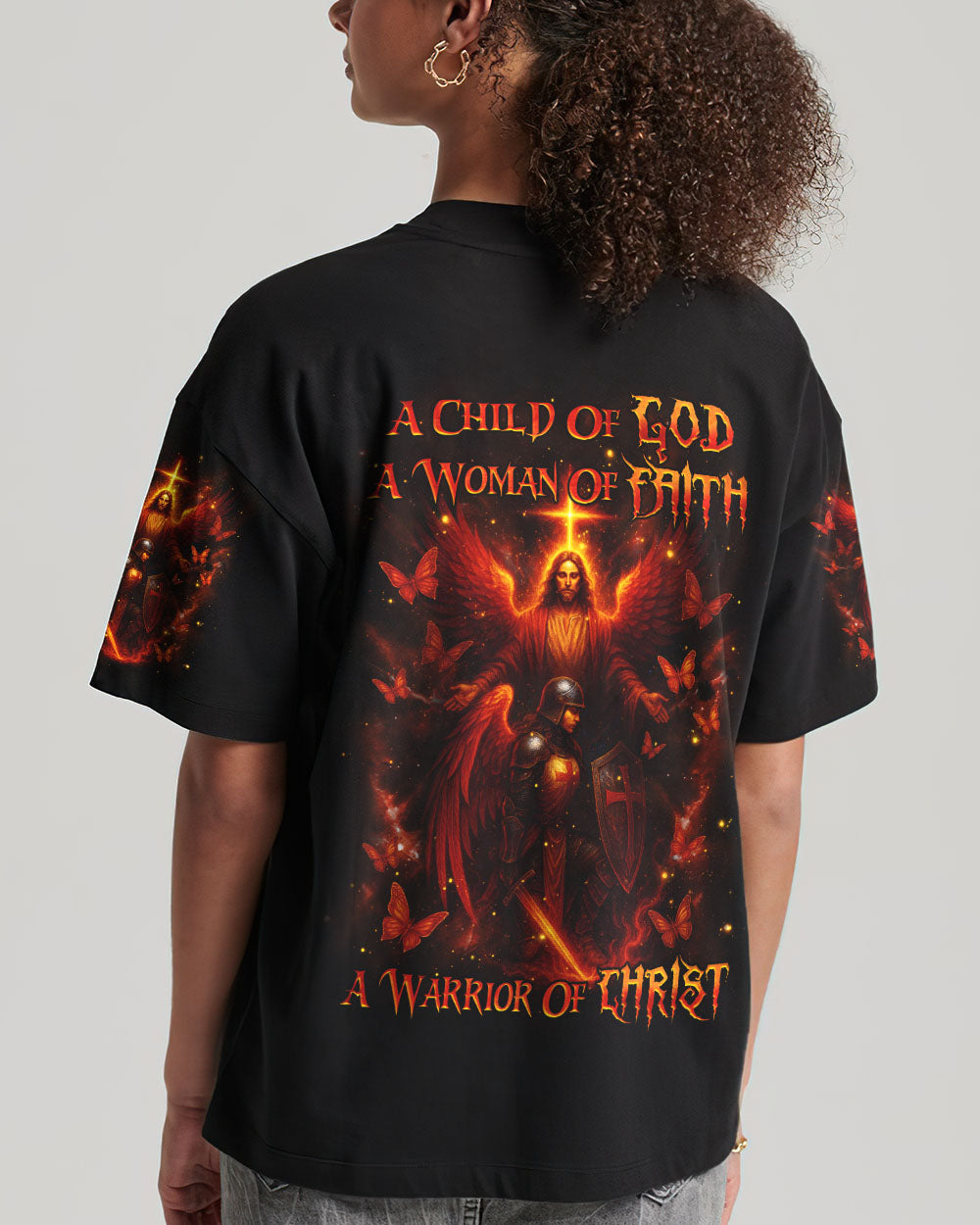 A Child Of God A Woman Of Faith Warrior Women's All Over Print Shirt  - Tlnz2507253