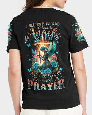 I Believe In God I Believe In Angels Warrior Women's All Over Print Shirt - Tlnz2604245