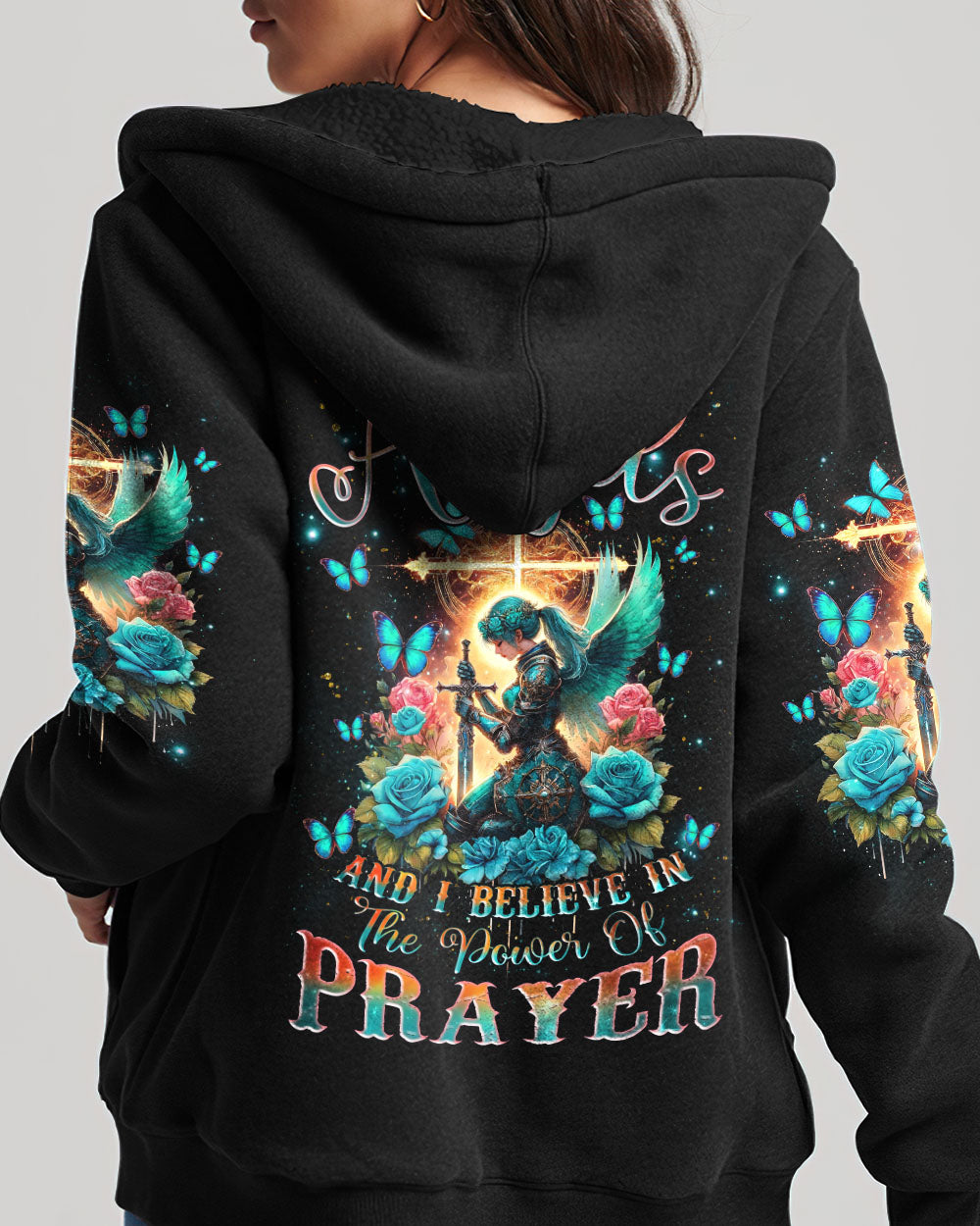 I Believe In God I Believe In Angels Warrior Women's All Over Print Shirt - Tlnz2604245