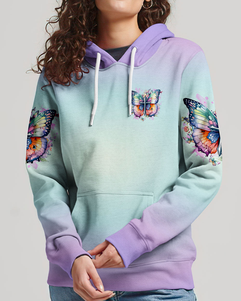 God Says You Are Cross Butterfly Women's All Over Print Shirt - Tlnz2802241