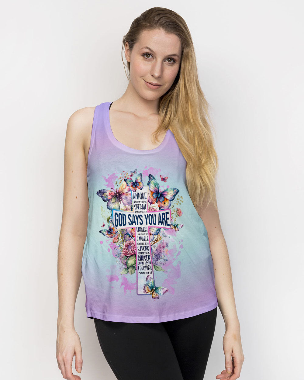 God Says You Are Cross Butterfly Women's All Over Print Shirt - Tlnz2802241