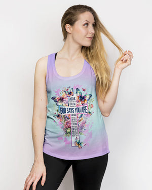 God Says You Are Cross Butterfly Women's All Over Print Shirt - Tlnz2802241