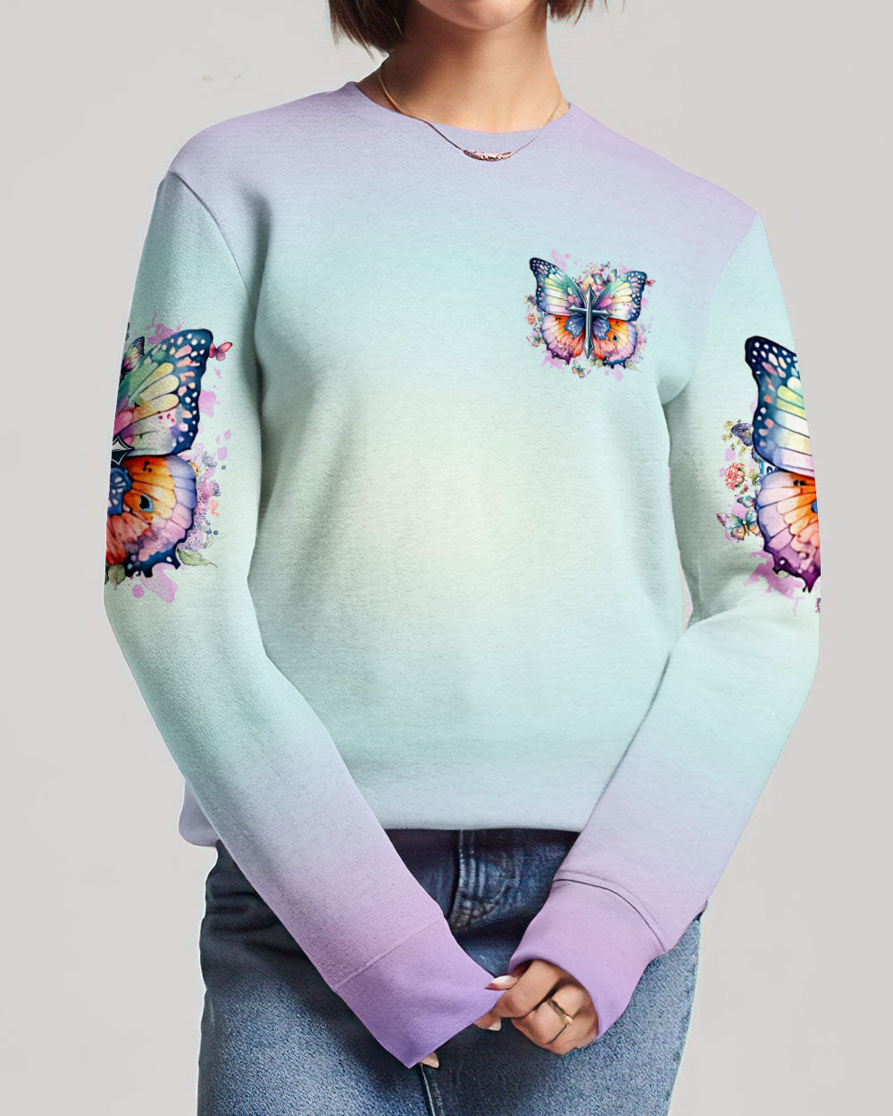 God Says You Are Cross Butterfly Women's All Over Print Shirt - Tlnz2802241