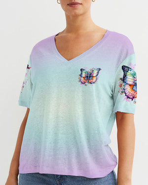 God Says You Are Cross Butterfly Women's All Over Print Shirt - Tlnz2802241