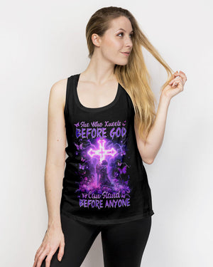 She Who Kneels Before God Warrior Women's All Over Print Shirt - Tlnz2910244