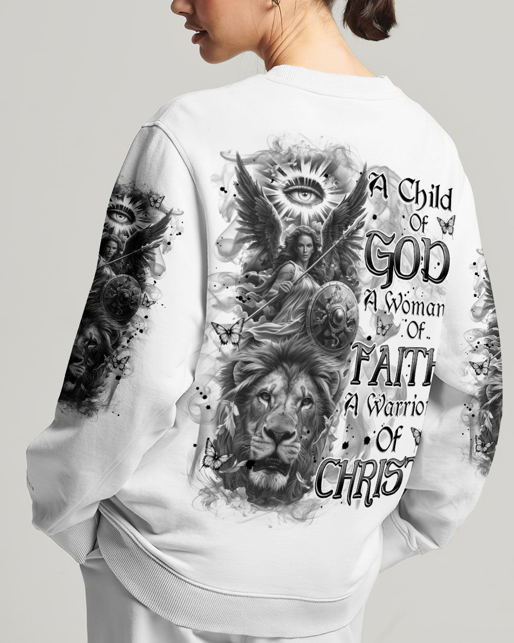 A Child Of God A Woman Of Faith Women's All Over Print Shirt   - Tlnz3010245