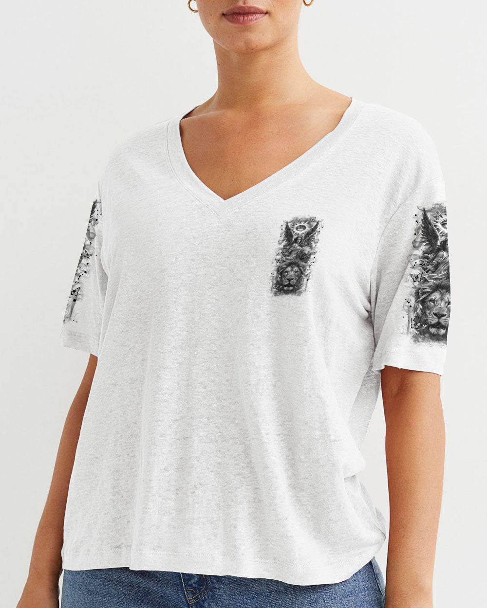 A Child Of God A Woman Of Faith Women's All Over Print Shirt   - Tlnz3010245