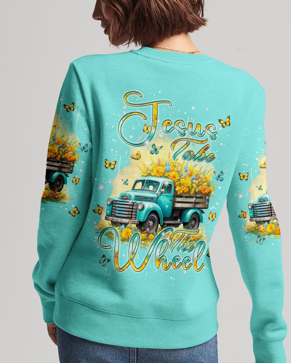 Jesus Take The Wheel Women's All Over Print Shirt - Tlpq0405242