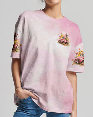 Jesus Take The Wheel Flower Truck Women's All Over Print Shirt - Tlpq0503243