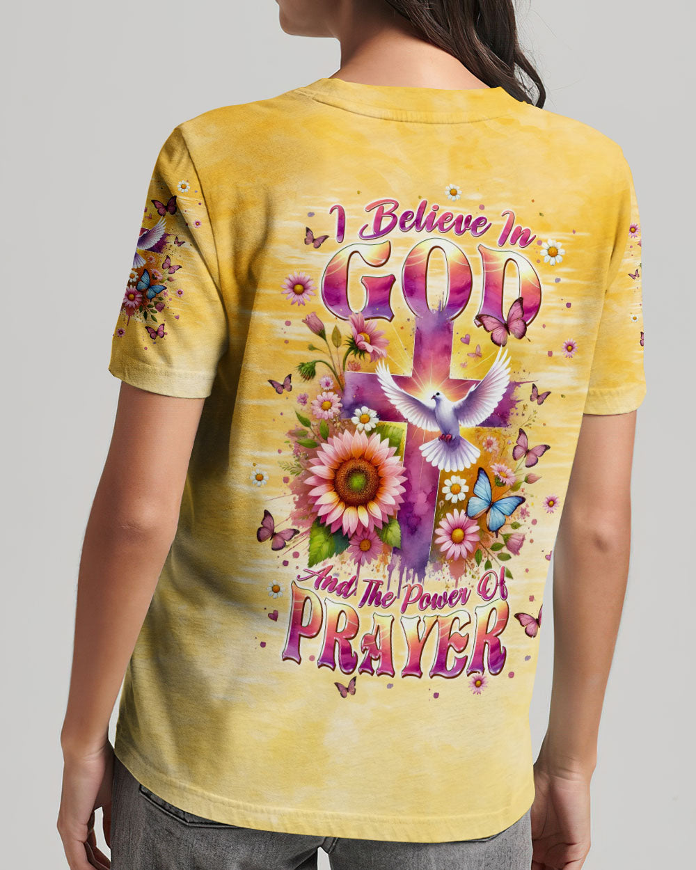 I Believe In God Dove Women's All Over Print Shirt - Tlpq1008241