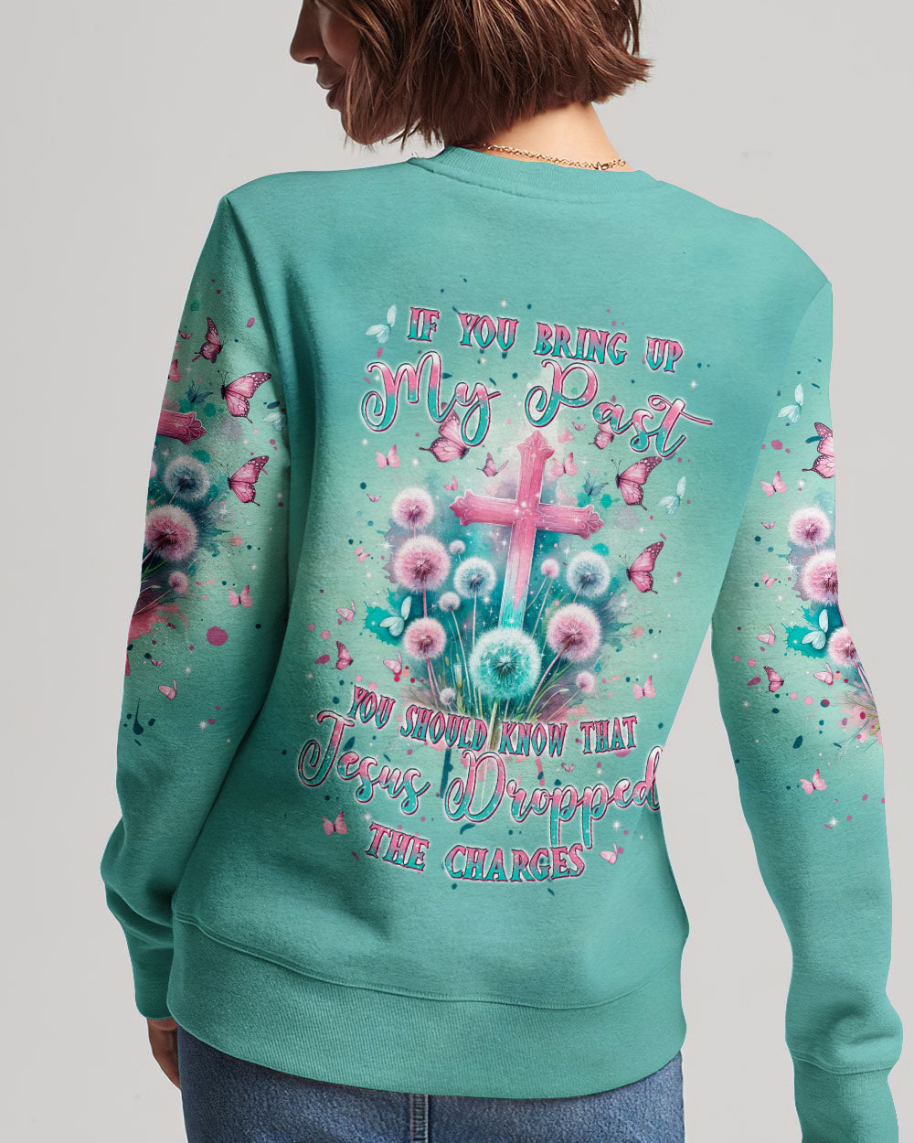 Jesus Dropped The Charges Women's All Over Print Shirt - Tlpq1504243