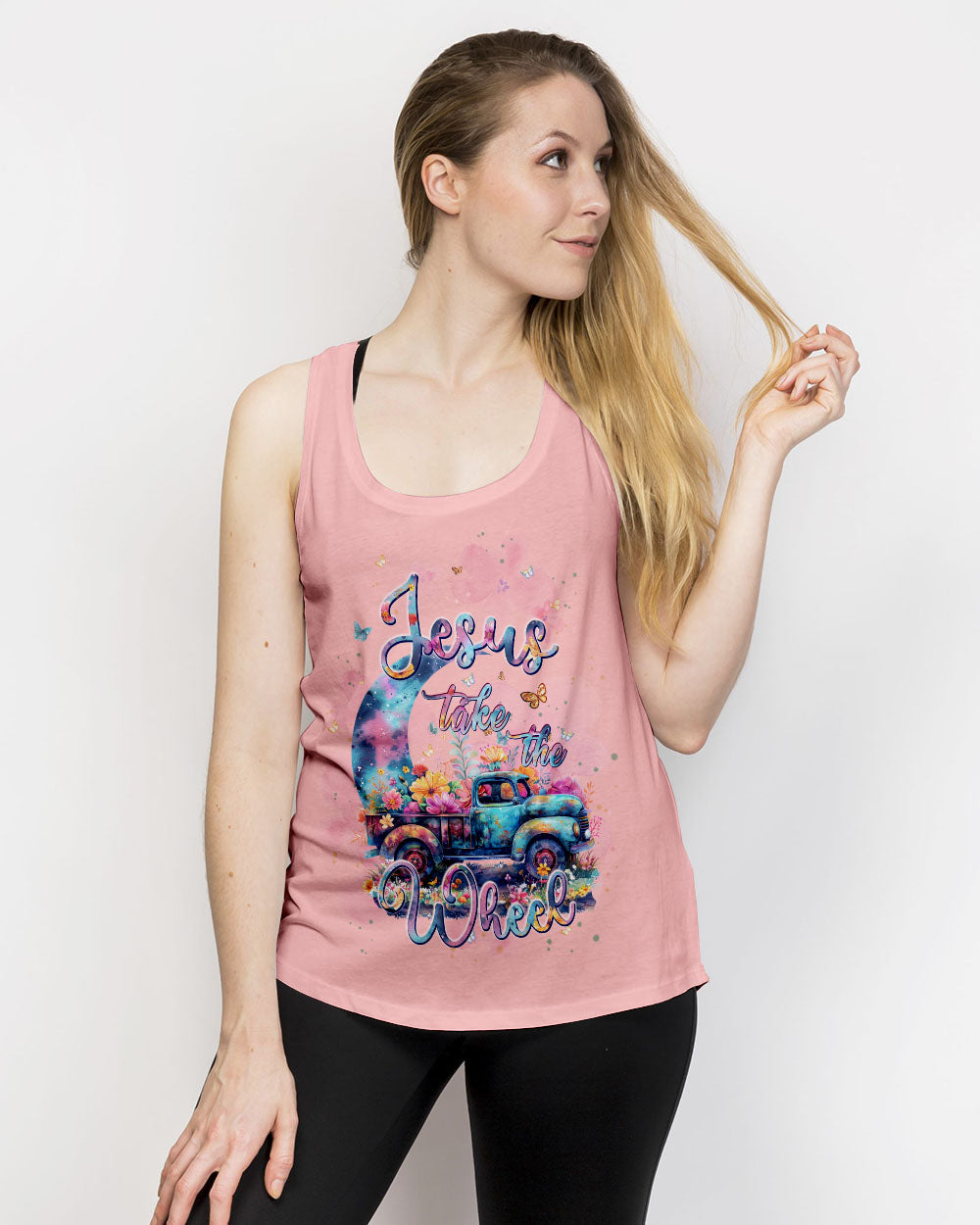 Jesus Take The Wheel Women's All Over Print Shirt - Tlpq1603242