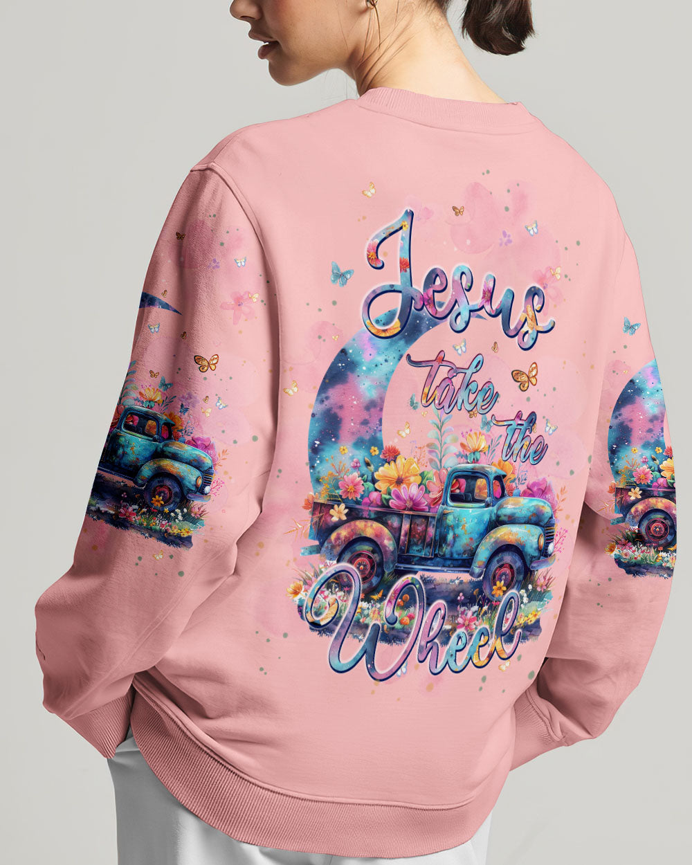 Jesus Take The Wheel Women's All Over Print Shirt - Tlpq1603242